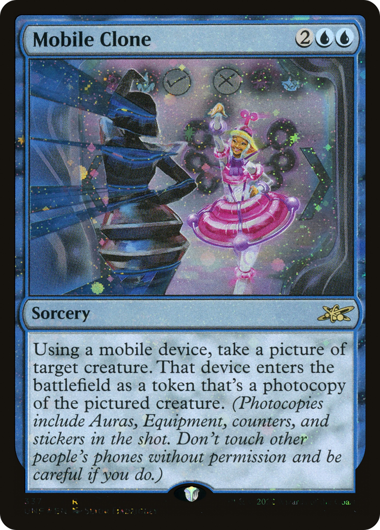 Mobile Clone (UNF-337) - Unfinity Foil - Premium MTG Single from Wizards of the Coast - Just $0.25! Shop now at Game Crave Tournament Store
