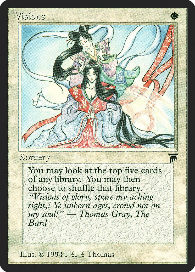 Visions (LEG-041) - Legends - Premium MTG Single from Wizards of the Coast - Just $1.57! Shop now at Game Crave Tournament Store