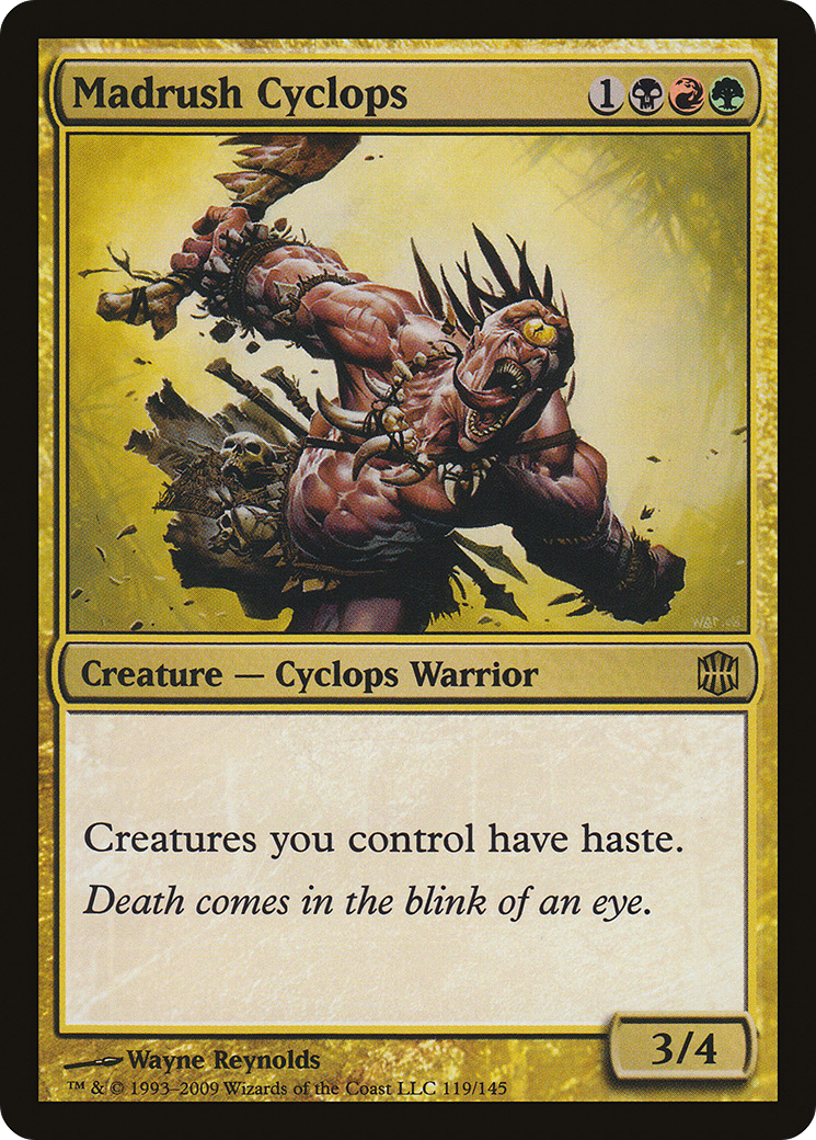 Madrush Cyclops (ARB-119) - Alara Reborn Foil - Premium MTG Single from Wizards of the Coast - Just $0.38! Shop now at Game Crave Tournament Store