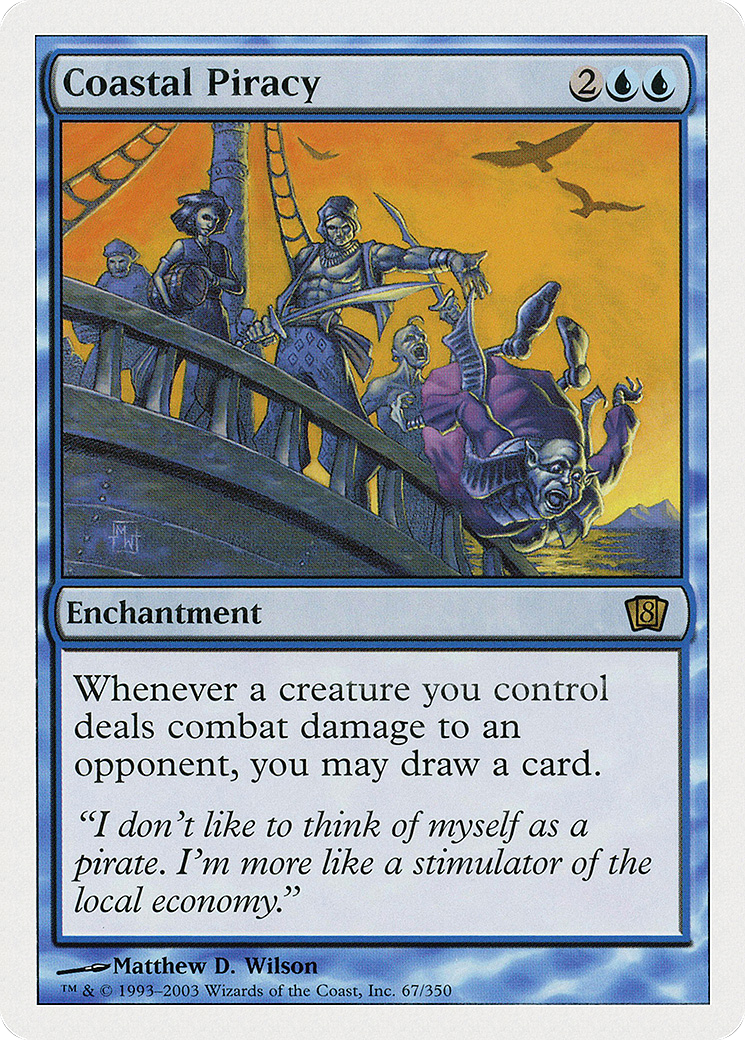 Coastal Piracy (8ED-067) - Eighth Edition - Premium MTG Single from Wizards of the Coast - Just $0.63! Shop now at Game Crave Tournament Store
