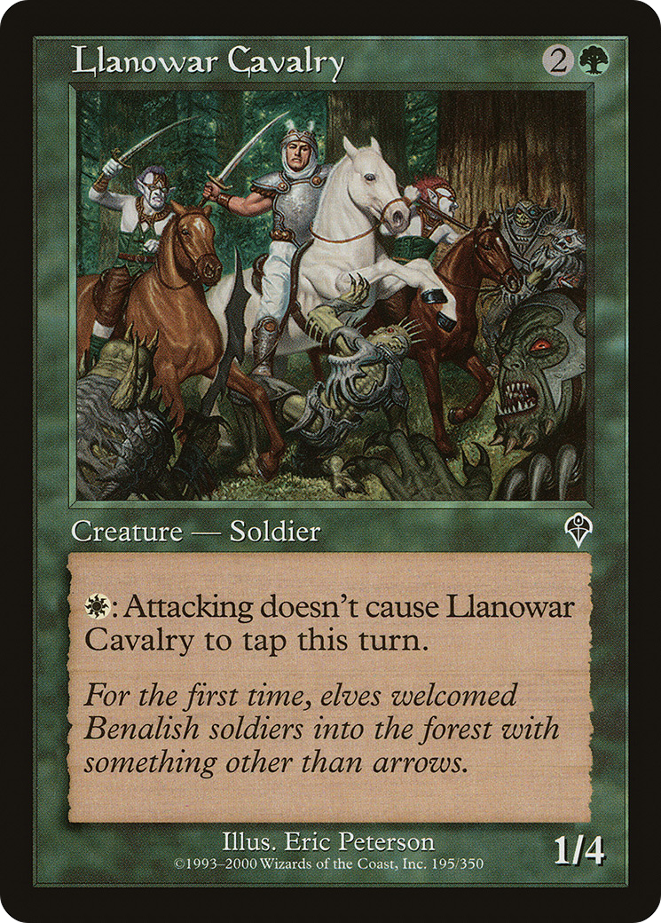 Llanowar Cavalry (INV-195) - Invasion - Premium MTG Single from Wizards of the Coast - Just $0.08! Shop now at Game Crave Tournament Store
