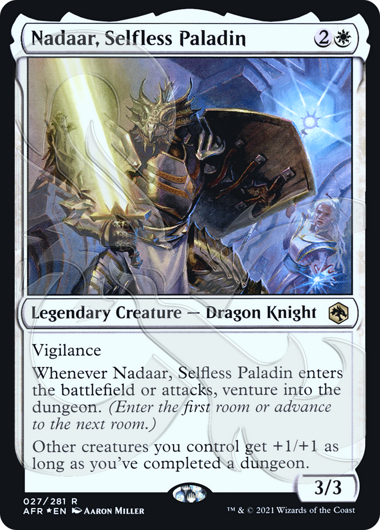 Nadaar, Selfless Paladin (PAFR-27A) - Adventures in the Forgotten Realms Promos Foil - Premium MTG Single from Wizards of the Coast - Just $6.85! Shop now at Game Crave Tournament Store