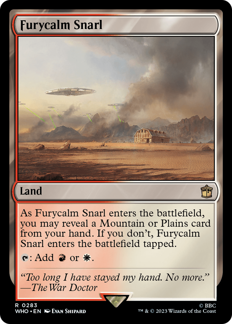 Furycalm Snarl (WHO-283) - Doctor Who Foil - Premium MTG Single from Wizards of the Coast - Just $0.14! Shop now at Game Crave Tournament Store