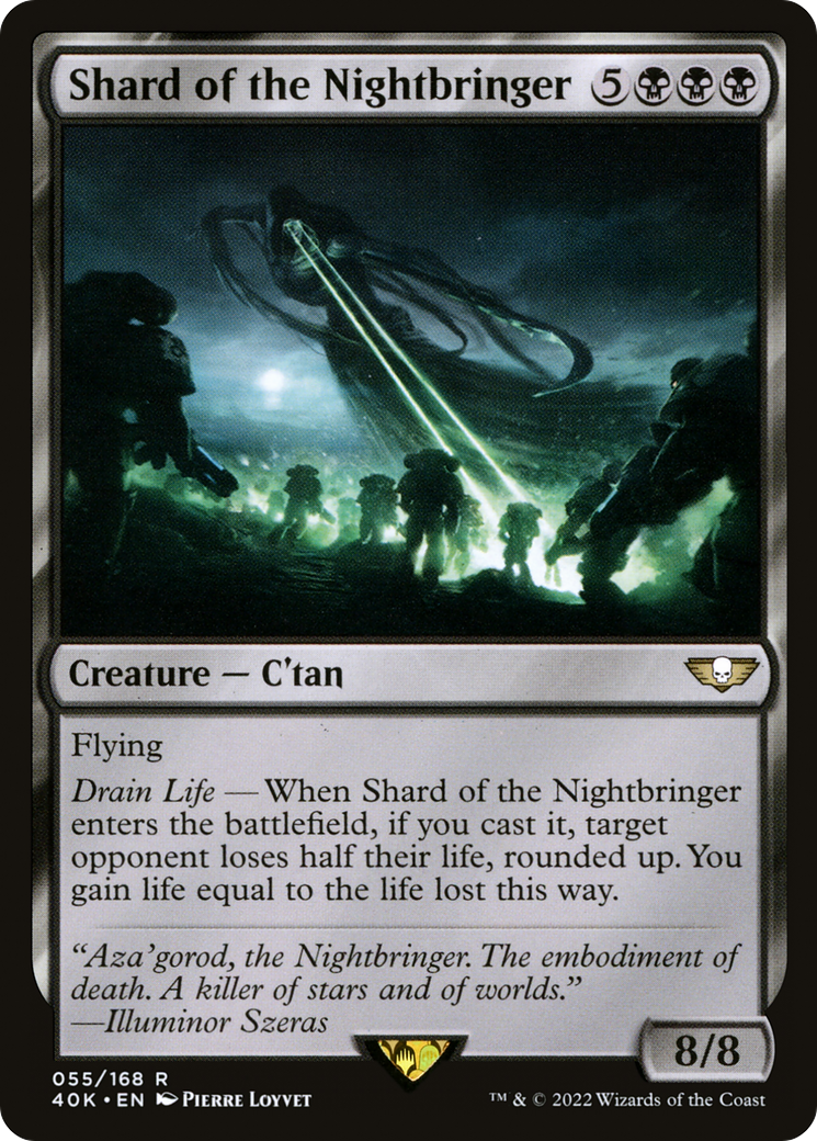 Shard of the Nightbringer (40K-055) - Warhammer 40,000 Commander - Premium MTG Single from Wizards of the Coast - Just $1.14! Shop now at Game Crave Tournament Store