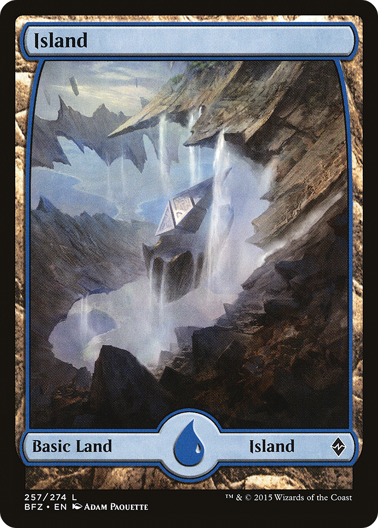 Island (BFZ-257) - Battle for Zendikar Foil - Premium MTG Single from Wizards of the Coast - Just $0.18! Shop now at Game Crave Tournament Store