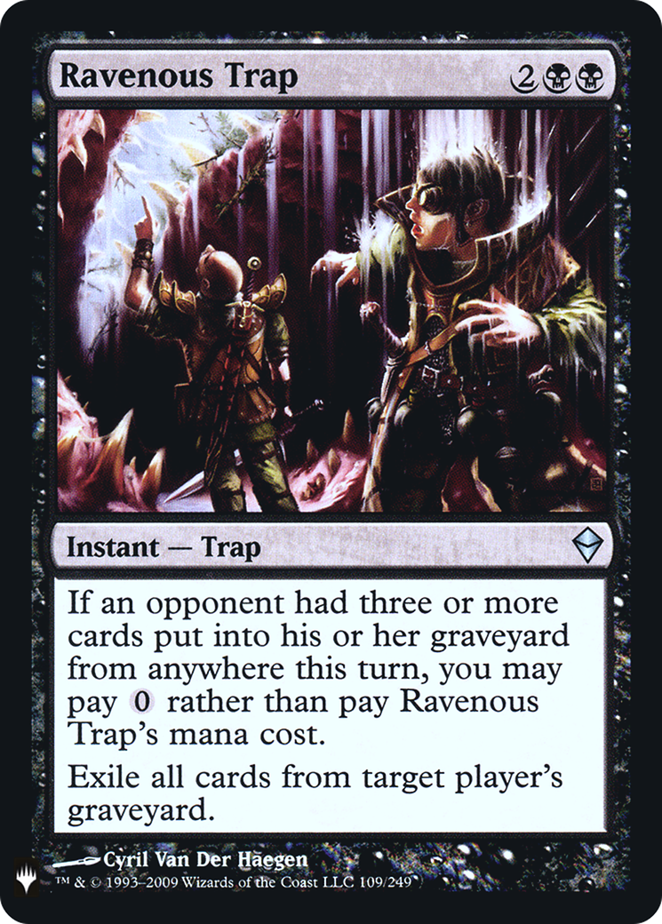 Ravenous Trap (FMB1-042) - Mystery Booster Retail Edition Foils Foil - Premium MTG Single from Wizards of the Coast - Just $0.08! Shop now at Game Crave Tournament Store
