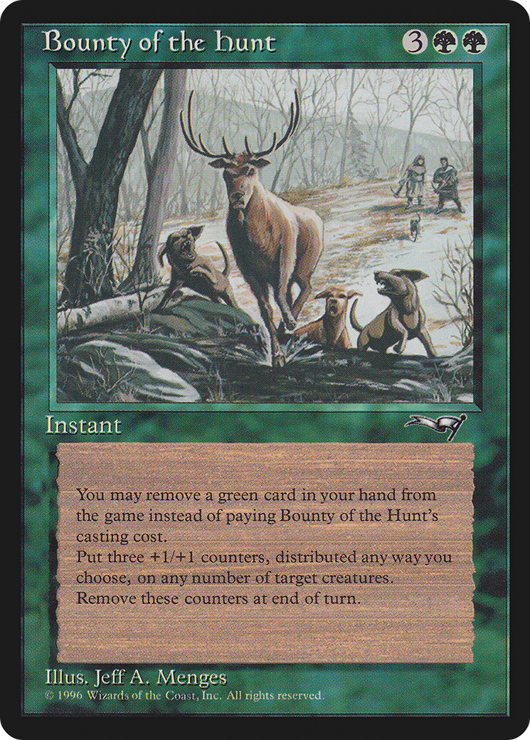 Bounty of the Hunt (ALL-085) - Alliances - Premium MTG Single from Wizards of the Coast - Just $0.08! Shop now at Game Crave Tournament Store