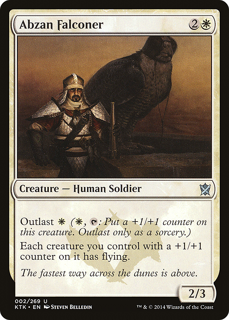 Abzan Falconer (KTK-002) - Khans of Tarkir - Premium MTG Single from Wizards of the Coast - Just $0.25! Shop now at Game Crave Tournament Store