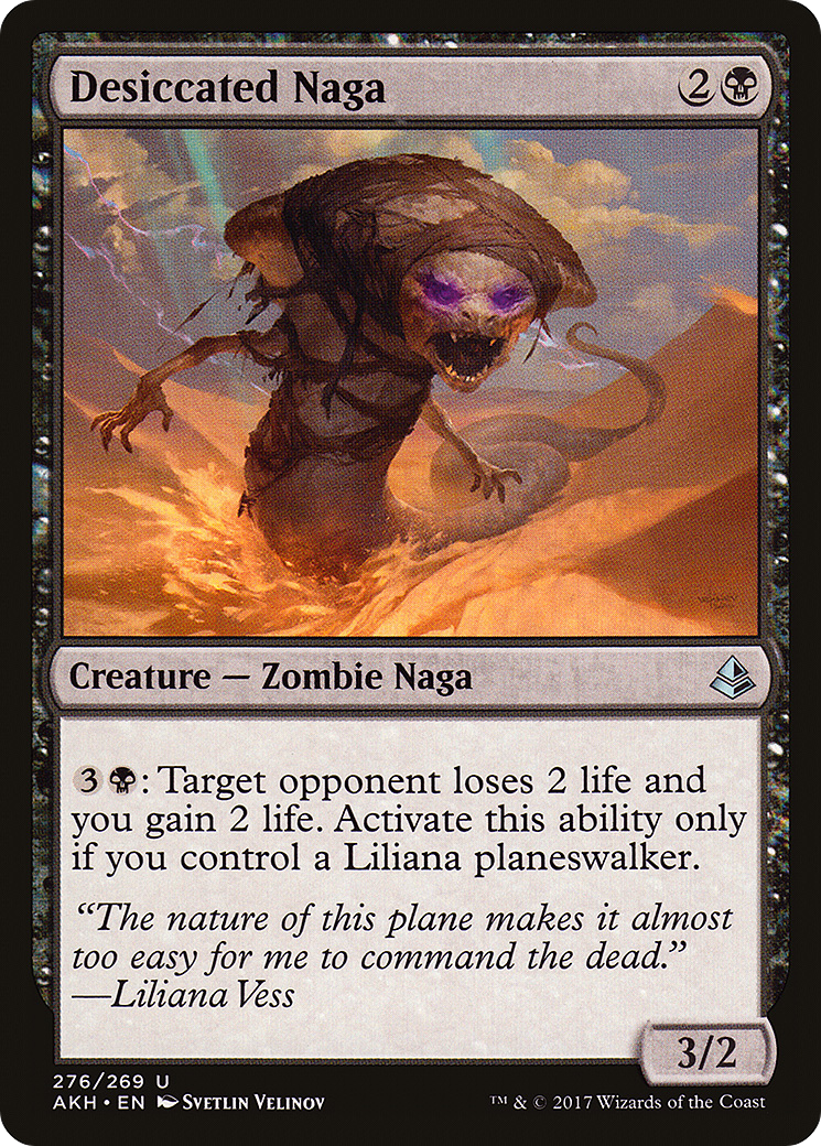 Desiccated Naga (AKH-276) - Amonkhet - Premium MTG Single from Wizards of the Coast - Just $0.08! Shop now at Game Crave Tournament Store