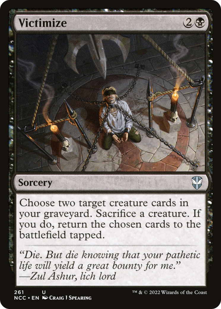 Victimize (NCC-261) - New Capenna Commander - Premium MTG Single from Wizards of the Coast - Just $1.01! Shop now at Game Crave Tournament Store