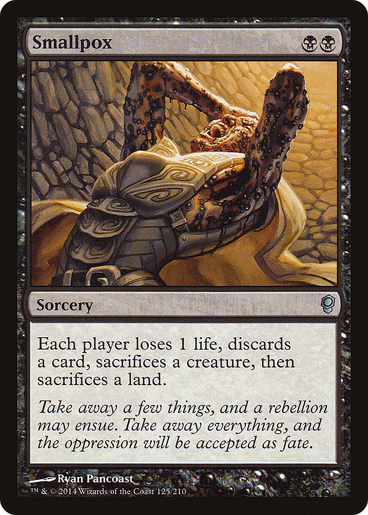 Smallpox (CNS-125) - Conspiracy - Premium MTG Single from Wizards of the Coast - Just $0.08! Shop now at Game Crave Tournament Store