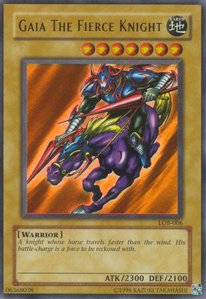 Gaia The Fierce Knight (LOB-006) - The Legend of Blue Eyes White Dragon 1st Edition - Premium Yugioh Single from Konami - Just $356.08! Shop now at Game Crave Tournament Store