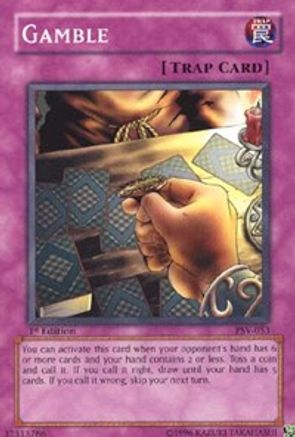 Gamble (PSV-053) - Pharaoh's Servant 1st Edition - Premium Yugioh Single from Konami - Just $0.25! Shop now at Game Crave Tournament Store