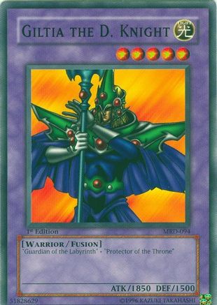 Giltia the D. Knight (MRD-094) - Metal Raiders 1st Edition - Premium Yugioh Single from Konami - Just $1.65! Shop now at Game Crave Tournament Store