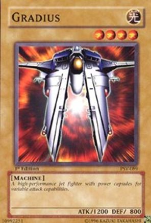 Gradius (PSV-089) - Pharaoh's Servant 1st Edition - Premium Yugioh Single from Konami - Just $0.66! Shop now at Game Crave Tournament Store