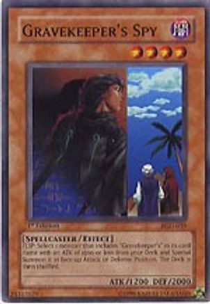 Gravekeeper's Spy (PGD-059) - Pharaonic Guardian 1st Edition - Premium Yugioh Single from Konami - Just $5.09! Shop now at Game Crave Tournament Store