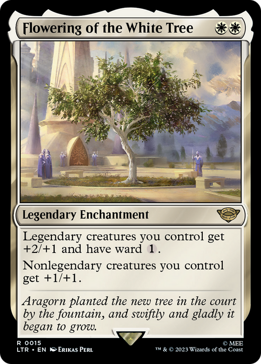 Flowering of the White Tree (LTR-015) - The Lord of the Rings: Tales of Middle-earth Foil - Premium MTG Single from Wizards of the Coast - Just $1.32! Shop now at Game Crave Tournament Store