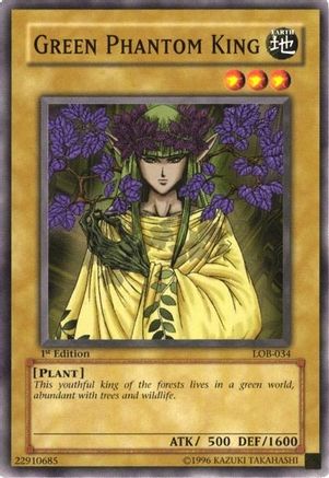 Green Phantom King (LOB-034) - The Legend of Blue Eyes White Dragon 1st Edition - Premium Yugioh Single from Konami - Just $1.16! Shop now at Game Crave Tournament Store