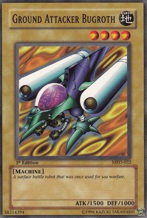 Ground Attacker Bugroth (MRD-022) - Metal Raiders Unlimited - Premium Yugioh Single from Konami - Just $0.25! Shop now at Game Crave Tournament Store