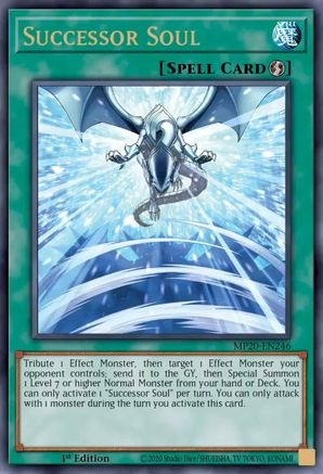 Successor Soul (MP20-EN246) - 2020 Tin of Lost Memories 1st Edition - Premium Yugioh Single from Konami - Just $0.91! Shop now at Game Crave Tournament Store