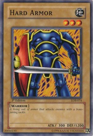 Hard Armor (LOB-074) - The Legend of Blue Eyes White Dragon Unlimited - Premium Yugioh Single from Konami - Just $0.08! Shop now at Game Crave Tournament Store