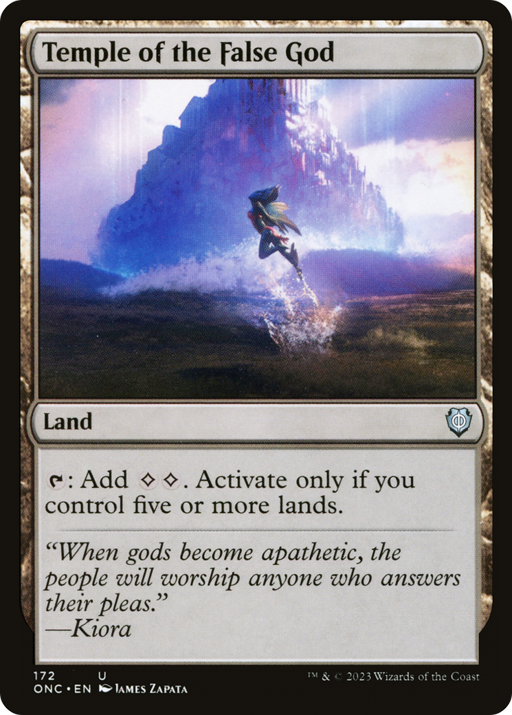 Temple of the False God (ONC-172) - Phyrexia: All Will Be One Commander - Premium MTG Single from Wizards of the Coast - Just $0.08! Shop now at Game Crave Tournament Store