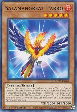 Salamangreat Parro (MP20-EN003) - 2020 Tin of Lost Memories 1st Edition - Premium Yugioh Single from Konami - Just $0.25! Shop now at Game Crave Tournament Store