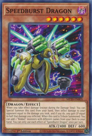 Speedburst Dragon (MP20-EN005) - 2020 Tin of Lost Memories 1st Edition - Premium Yugioh Single from Konami - Just $0.25! Shop now at Game Crave Tournament Store