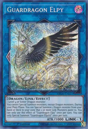 Guardragon Elpy (MP20-EN021) - 2020 Tin of Lost Memories 1st Edition - Premium Yugioh Single from Konami - Just $0.43! Shop now at Game Crave Tournament Store