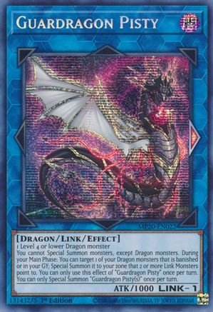 Guardragon Pisty (MP20-EN022) - 2020 Tin of Lost Memories 1st Edition - Premium Yugioh Single from Konami - Just $1.76! Shop now at Game Crave Tournament Store