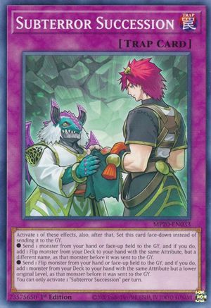 Subterror Succession (MP20-EN033) - 2020 Tin of Lost Memories 1st Edition - Premium Yugioh Single from Konami - Just $0.08! Shop now at Game Crave Tournament Store