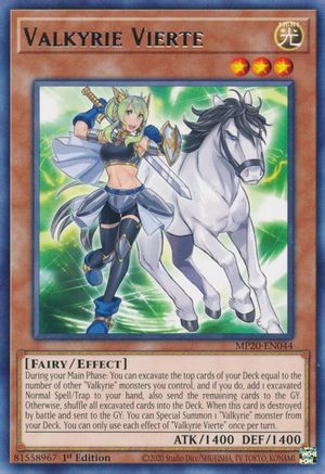 Valkyrie Vierte (MP20-EN044) - 2020 Tin of Lost Memories 1st Edition - Premium Yugioh Single from Konami - Just $0.25! Shop now at Game Crave Tournament Store