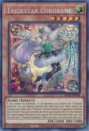 Trickstar Corobane (MP20-EN048) - 2020 Tin of Lost Memories 1st Edition - Premium Yugioh Single from Konami - Just $1.72! Shop now at Game Crave Tournament Store