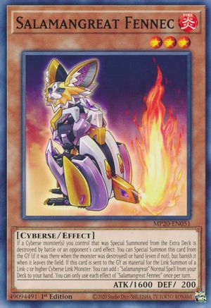 Salamangreat Fennec (MP20-EN051) - 2020 Tin of Lost Memories 1st Edition - Premium Yugioh Single from Konami - Just $0.25! Shop now at Game Crave Tournament Store