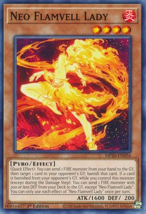 Neo Flamvell Lady (MP20-EN056) - 2020 Tin of Lost Memories 1st Edition - Premium Yugioh Single from Konami - Just $0.25! Shop now at Game Crave Tournament Store