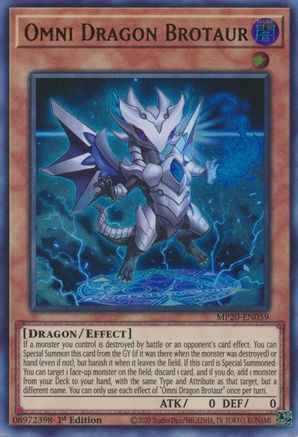 Omni Dragon Brotaur (MP20-EN059) - 2020 Tin of Lost Memories 1st Edition - Premium Yugioh Single from Konami - Just $0.26! Shop now at Game Crave Tournament Store