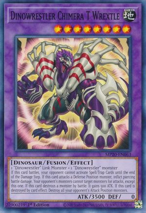 Dinowrestler Chimera T Wrextle (MP20-EN063) - 2020 Tin of Lost Memories 1st Edition - Premium Yugioh Single from Konami - Just $0.25! Shop now at Game Crave Tournament Store