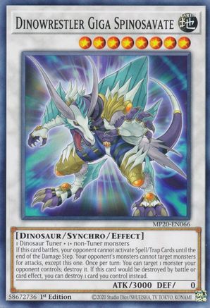 Dinowrestler Giga Spinosavate (MP20-EN066) - 2020 Tin of Lost Memories 1st Edition - Premium Yugioh Single from Konami - Just $0.25! Shop now at Game Crave Tournament Store