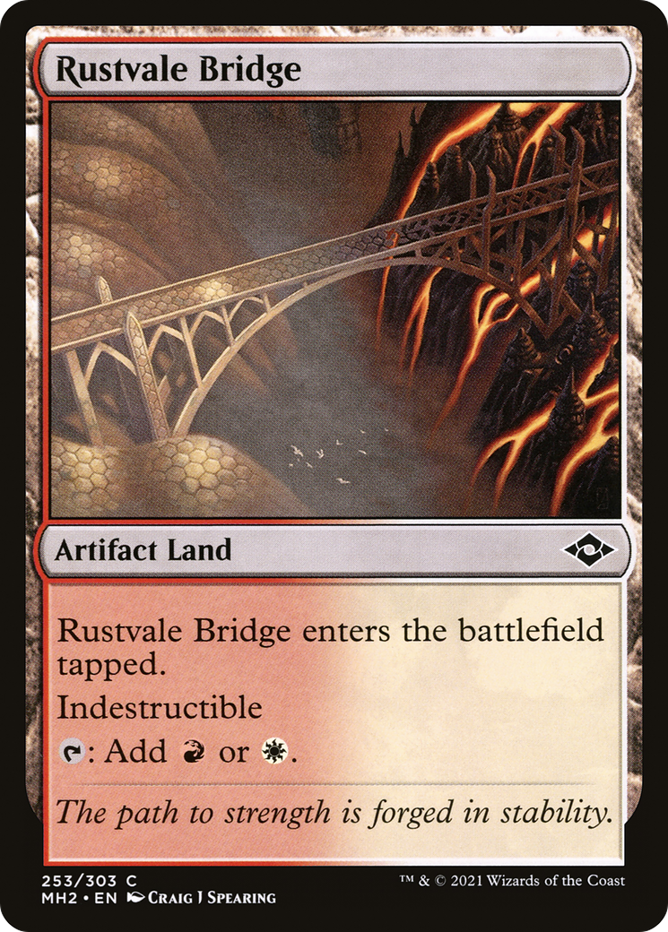 Rustvale Bridge (MH2-253) - Modern Horizons 2 Foil - Premium MTG Single from Wizards of the Coast - Just $0.09! Shop now at Game Crave Tournament Store