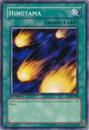 Hinotama (LOB-056) - The Legend of Blue Eyes White Dragon 1st Edition - Premium Yugioh Single from Konami - Just $0.90! Shop now at Game Crave Tournament Store