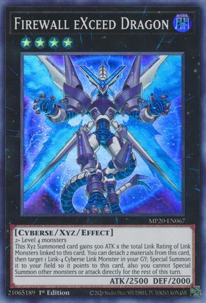 Firewall eXceed Dragon (MP20-EN067) - 2020 Tin of Lost Memories 1st Edition - Premium Yugioh Single from Konami - Just $0.25! Shop now at Game Crave Tournament Store