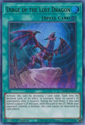Dirge of the Lost Dragon (MP20-EN079) - 2020 Tin of Lost Memories 1st Edition - Premium Yugioh Single from Konami - Just $0.25! Shop now at Game Crave Tournament Store