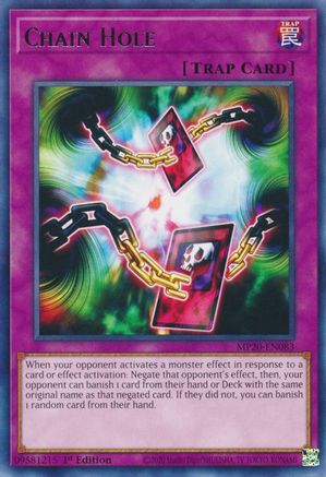 Chain Hole (MP20-EN083) - 2020 Tin of Lost Memories 1st Edition - Premium Yugioh Single from Konami - Just $0.25! Shop now at Game Crave Tournament Store