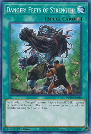 Danger! Feets of Strength! (MP20-EN086) - 2020 Tin of Lost Memories 1st Edition - Premium Yugioh Single from Konami - Just $0.25! Shop now at Game Crave Tournament Store