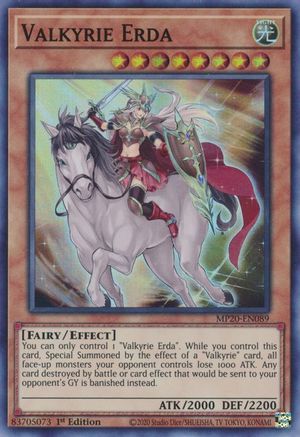 Valkyrie Erda (MP20-EN089) - 2020 Tin of Lost Memories 1st Edition - Premium Yugioh Single from Konami - Just $0.08! Shop now at Game Crave Tournament Store