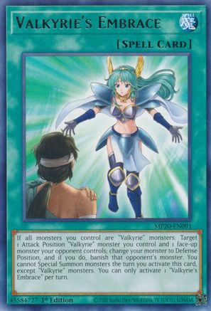 Valkyrie's Embrace (MP20-EN091) - 2020 Tin of Lost Memories 1st Edition - Premium Yugioh Single from Konami - Just $0.25! Shop now at Game Crave Tournament Store