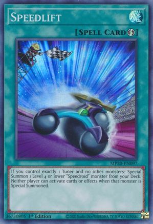 Speedlift (MP20-EN097) - 2020 Tin of Lost Memories 1st Edition - Premium Yugioh Single from Konami - Just $0.25! Shop now at Game Crave Tournament Store