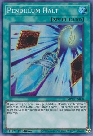 Pendulum Halt (MP20-EN098) - 2020 Tin of Lost Memories 1st Edition - Premium Yugioh Single from Konami - Just $0.25! Shop now at Game Crave Tournament Store