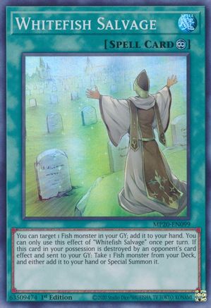 Whitefish Salvage (MP20-EN099) - 2020 Tin of Lost Memories 1st Edition - Premium Yugioh Single from Konami - Just $0.25! Shop now at Game Crave Tournament Store