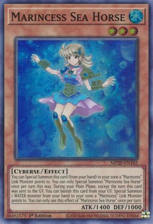 Marincess Sea Horse (MP20-EN102) - 2020 Tin of Lost Memories 1st Edition - Premium Yugioh Single from Konami - Just $0.26! Shop now at Game Crave Tournament Store